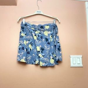 Blue and yellow skirt